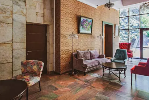 Холл в санатории Пятигорье в городе Пятигорске - фотография