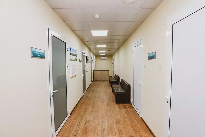 Коридор в санатории Пятигорье в городе Пятигорске - фотография